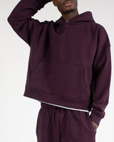 Cropped Hoodie - Wine