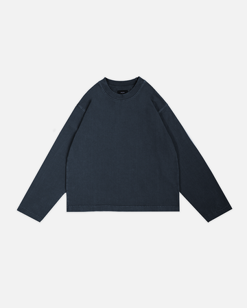 Cropped Longsleeve - Vintage Navy