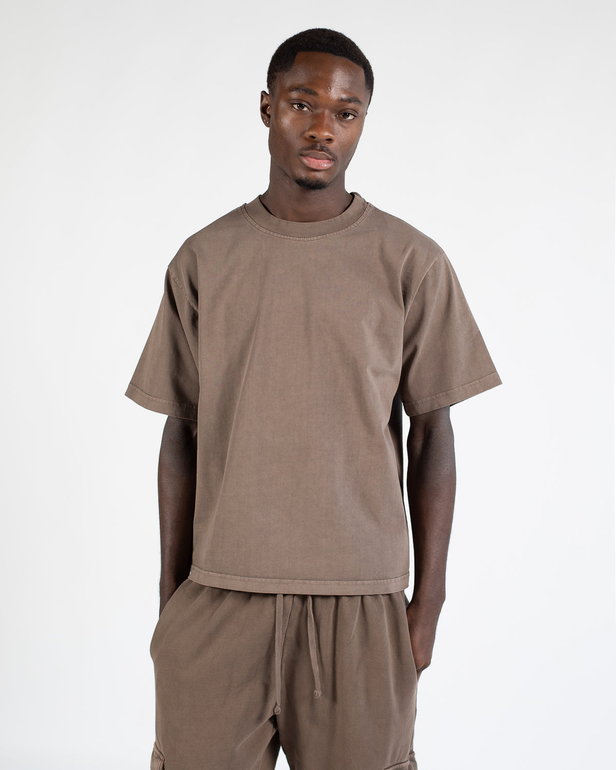 素敵でユニークな Cropped Hours – Brown Vintage - T-Shirt トップス