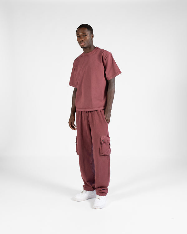 Cargo Sweatpants - Vintage Burgundy