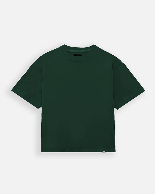 Cropped T-Shirt - Forest Green