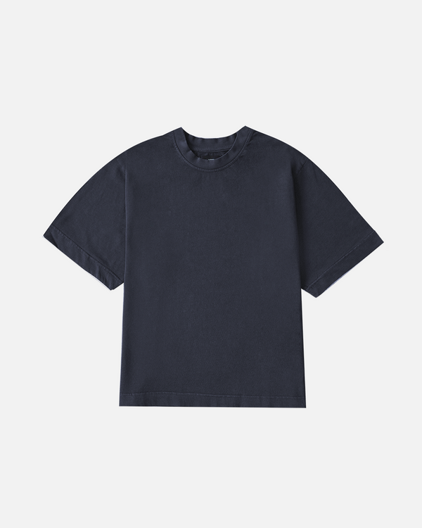 Cropped T-Shirt - Vintage Navy