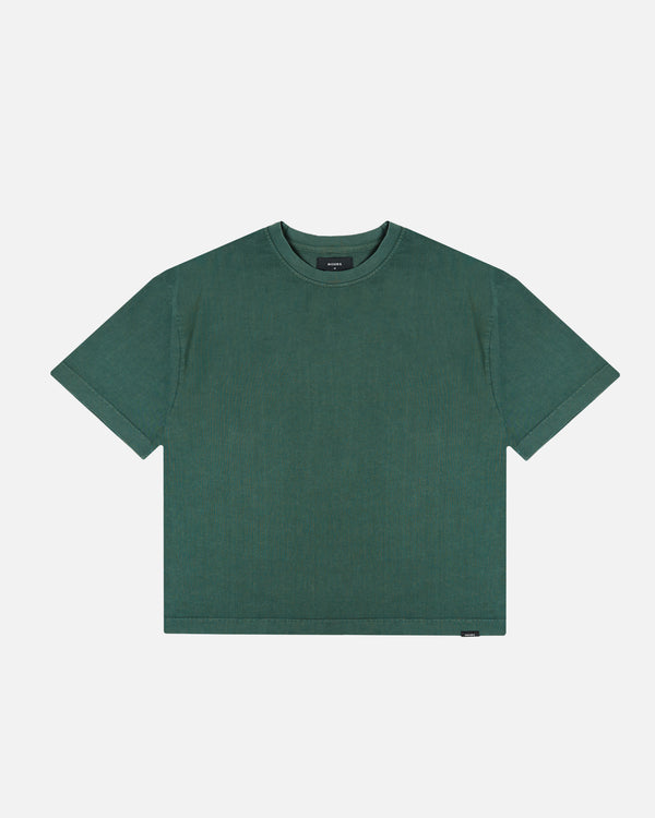 Cropped T-Shirt - Vintage Green