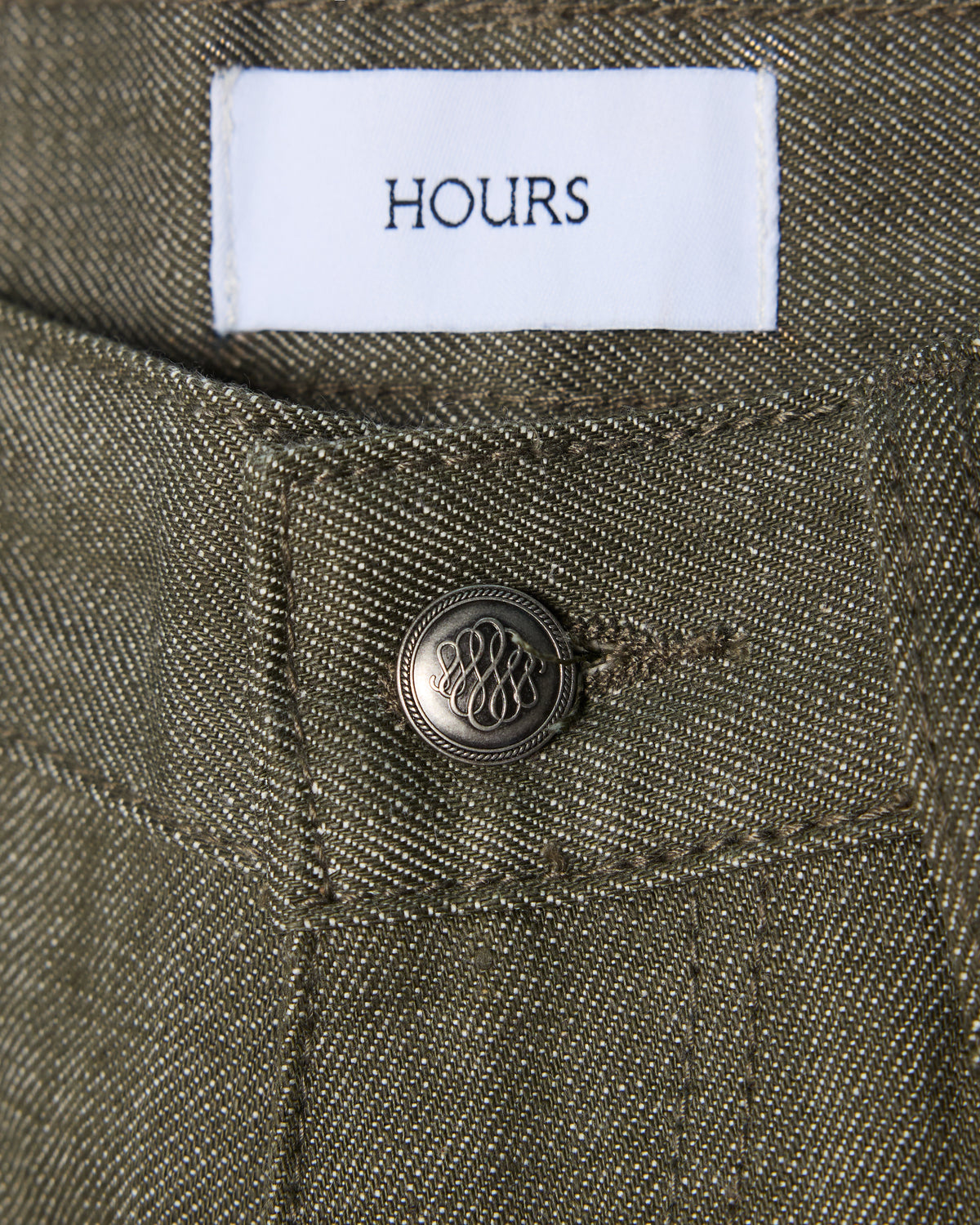 Baggy Raw Denim - Olive
