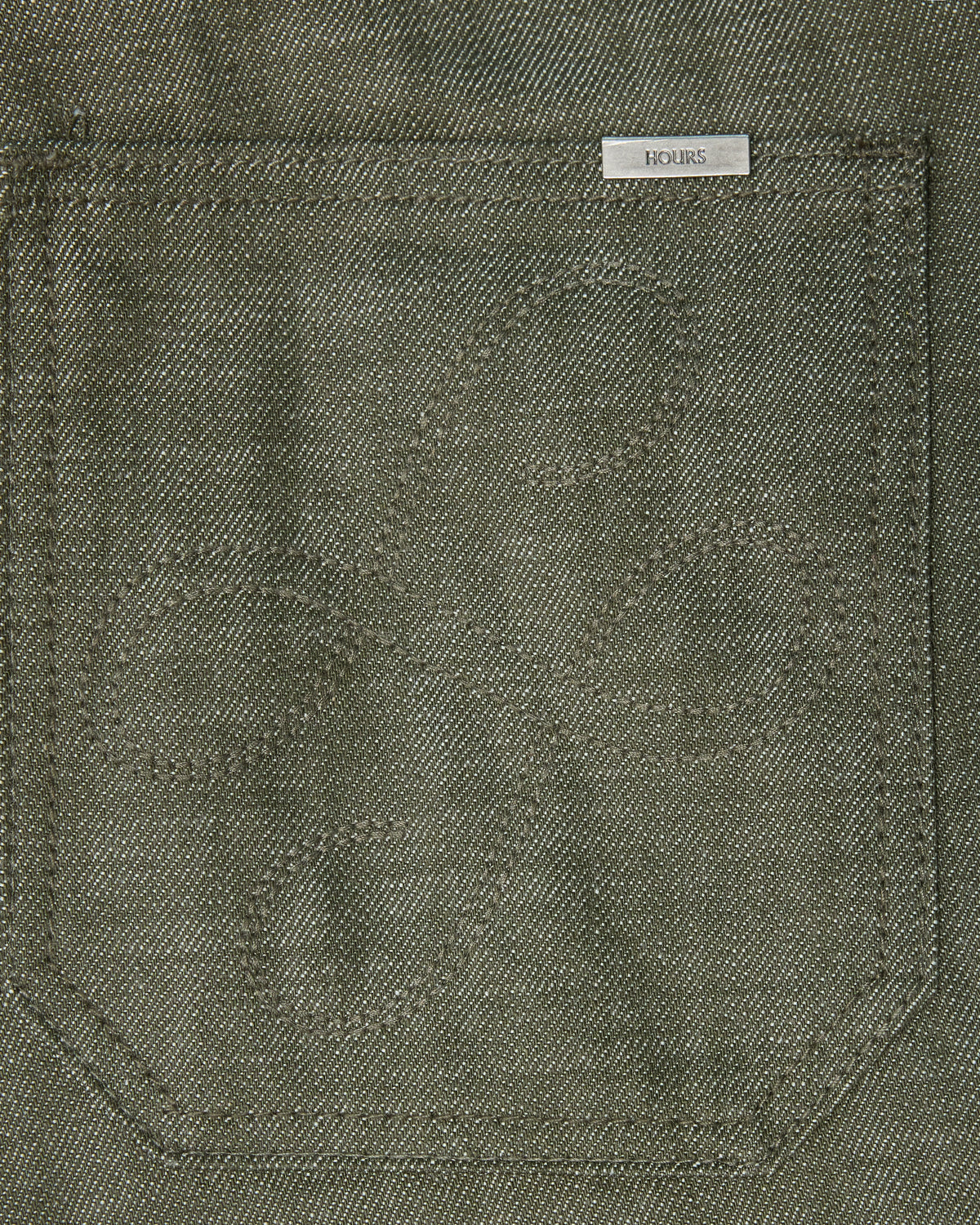 Baggy Raw Denim - Olive
