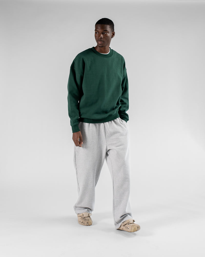 Drop Shoulder Crewneck - Forest Green