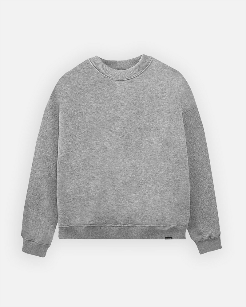 Drop Shoulder Crewneck - Grey