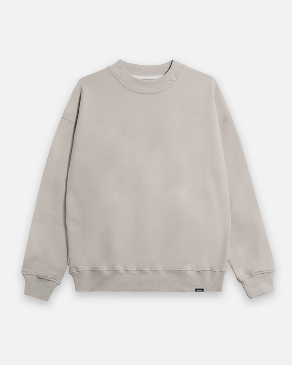 Drop Shoulder Crewneck - Oatmeal