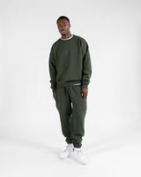 Drop Shoulder Crewneck - Olive