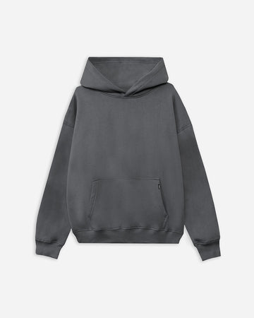 Drop Shoulder Hoodie - Charcoal