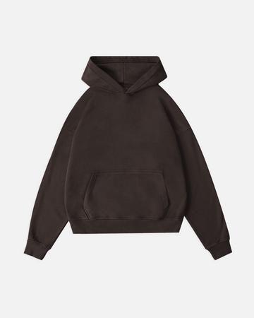 Drop Shoulder Hoodie - Espresso