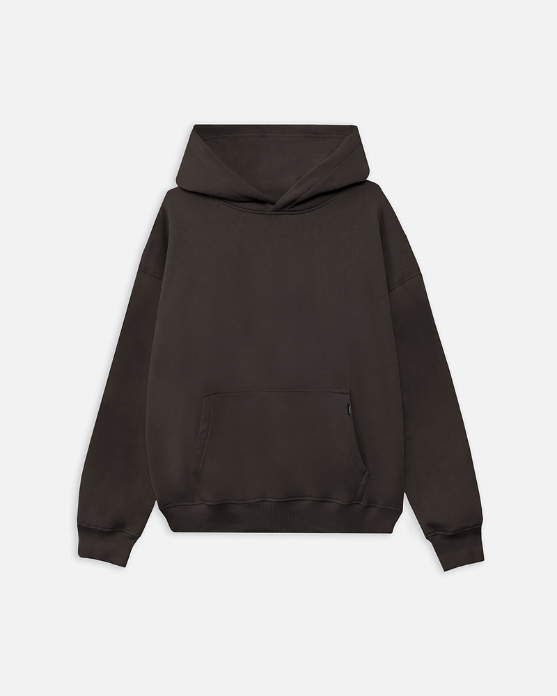 Drop Shoulder Hoodie - Espresso