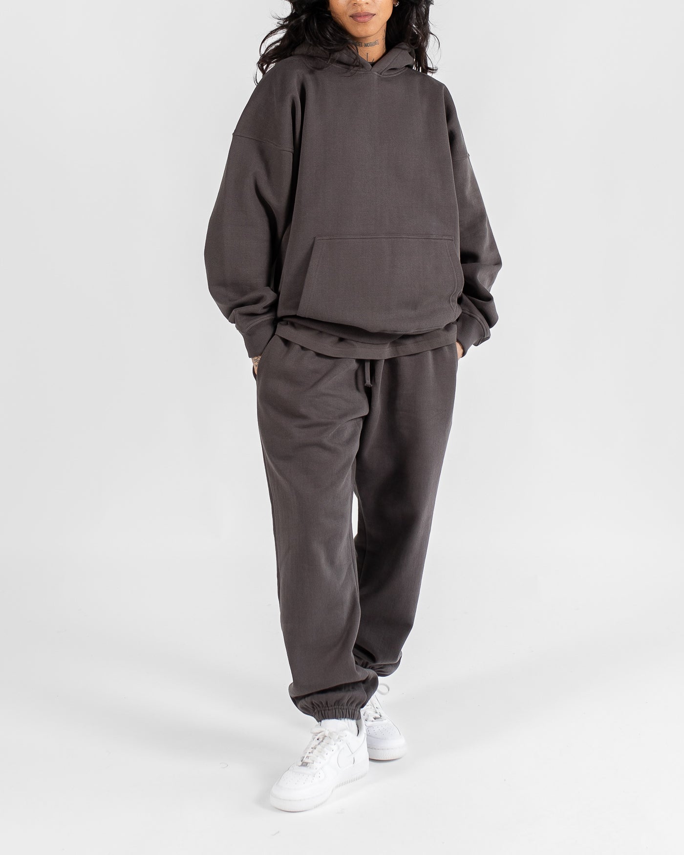 Drop Shoulder Hoodie - Espresso – Hours