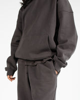 Drop Shoulder Hoodie - Espresso