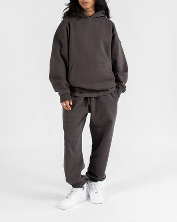 Drop Shoulder Hoodie - Espresso