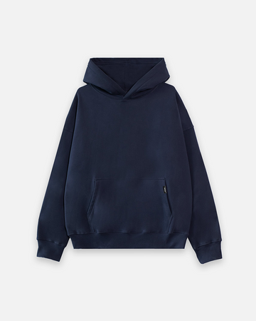 Drop Shoulder Hoodie - Navy