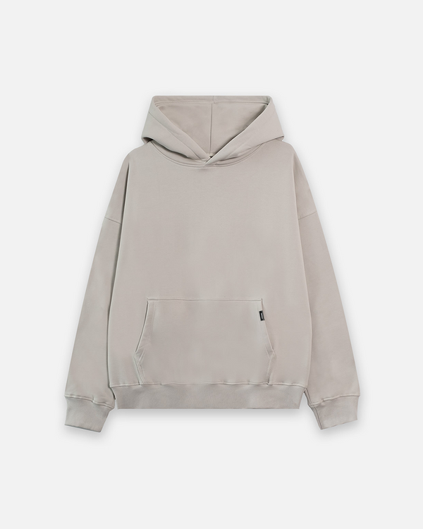 Drop Shoulder Hoodie - Oatmeal