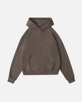 Drop Shoulder Hoodie - Vintage Brown