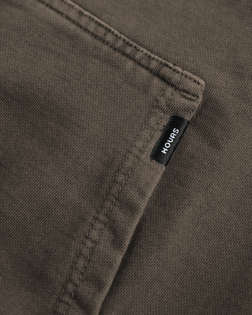 Drop Shoulder Hoodie - Vintage Brown