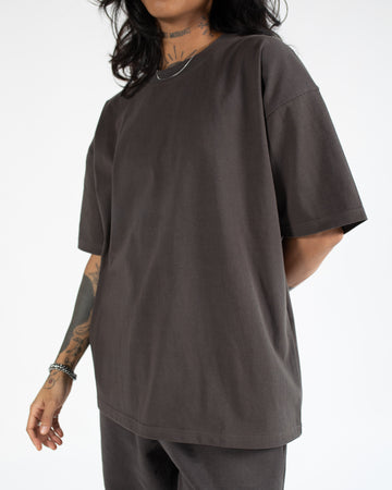 Drop Shoulder T-Shirt - Espresso