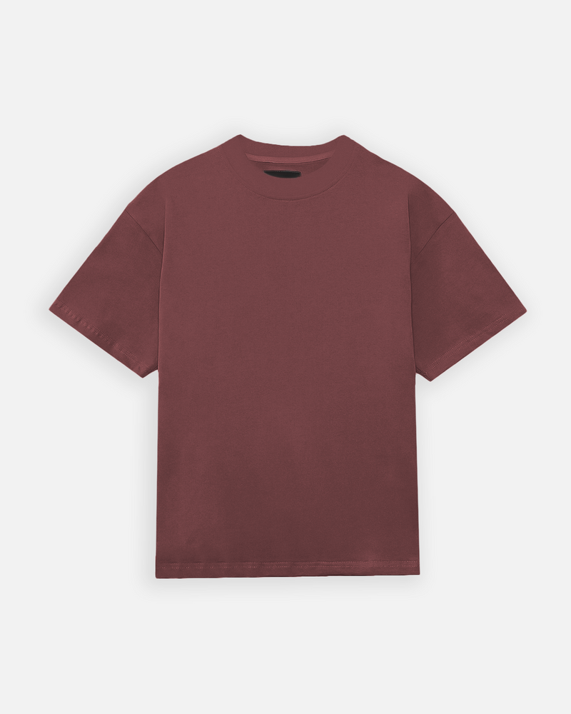 Drop Shoulder T-Shirt - Vintage Burgundy