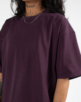 Drop Shoulder T-Shirt - Wine