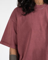 Drop Shoulder T-Shirt - Vintage Burgundy