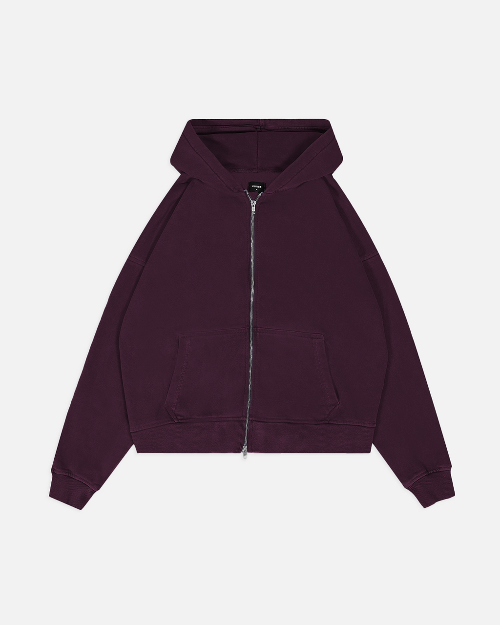 トップス HEVEY HOOD HOODIE / SOOT L Drop Shoulder Zip Hoodie - Wine – Hours