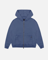 Drop Shoulder Zip Hoodie - Dusk