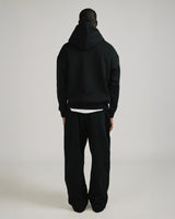 Drop Shoulder Hoodie - Black