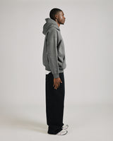 Drop Shoulder Hoodie - Charcoal