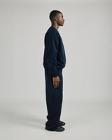 Drop Shoulder Crewneck - Navy