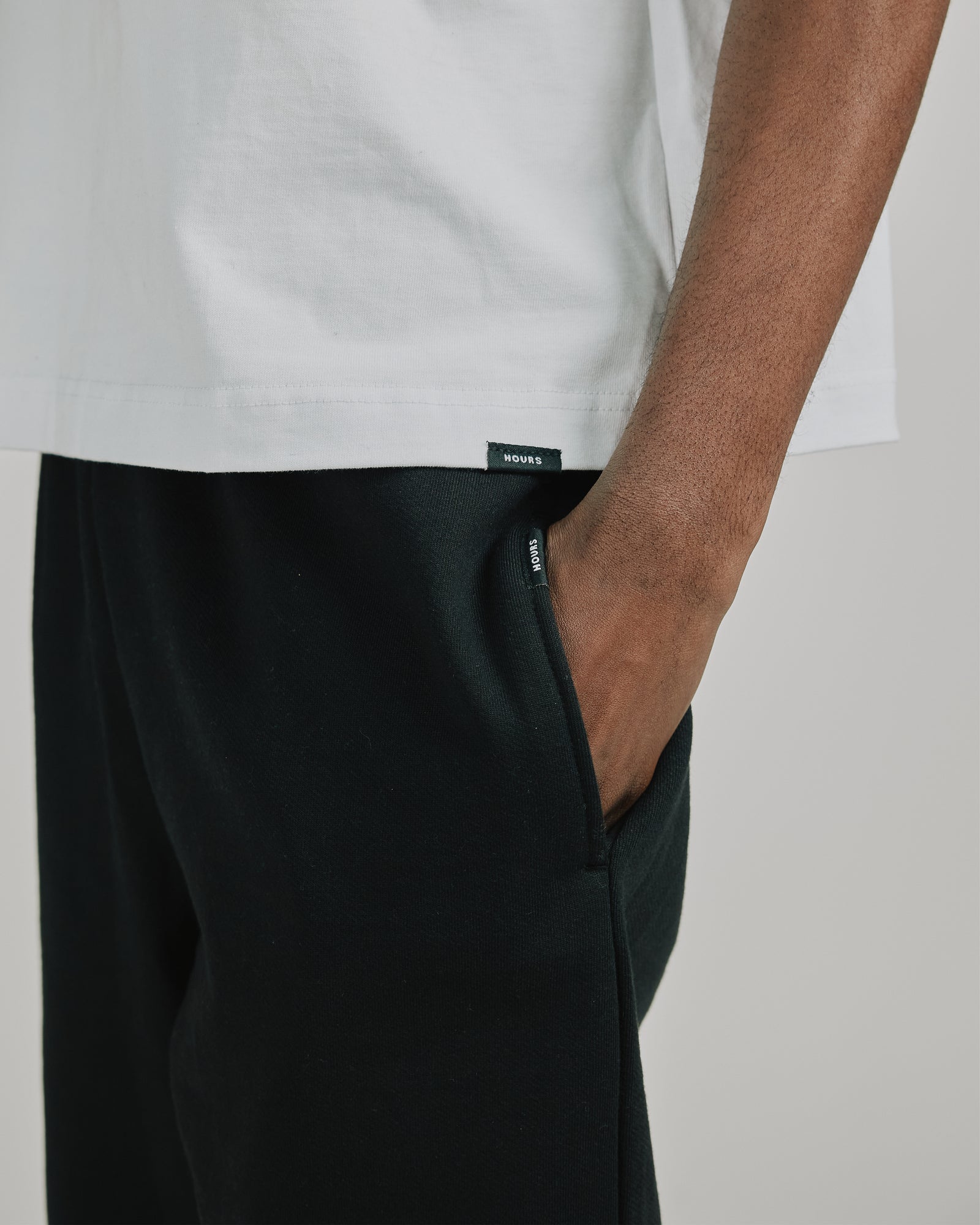 Open Bottom Sweatpant - Black – Hours