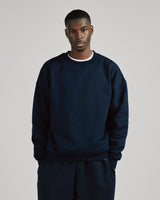 Drop Shoulder Crewneck - Navy