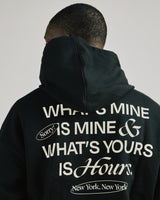 Yours is Hours Hoodie - Black