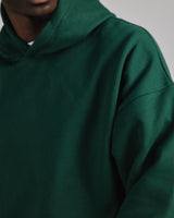 Drop Shoulder Hoodie - Forest Green