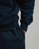 Drop Shoulder Crewneck - Navy