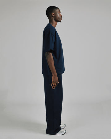 Drop Shoulder T-Shirt - Navy