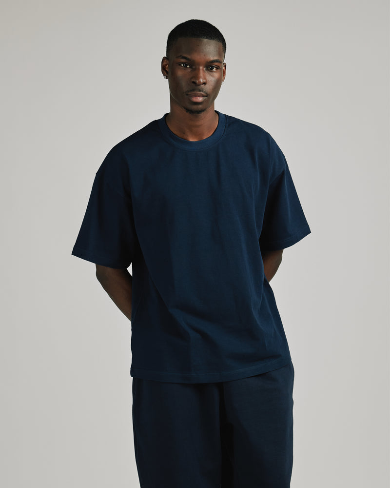 Drop Shoulder T-Shirt - Navy