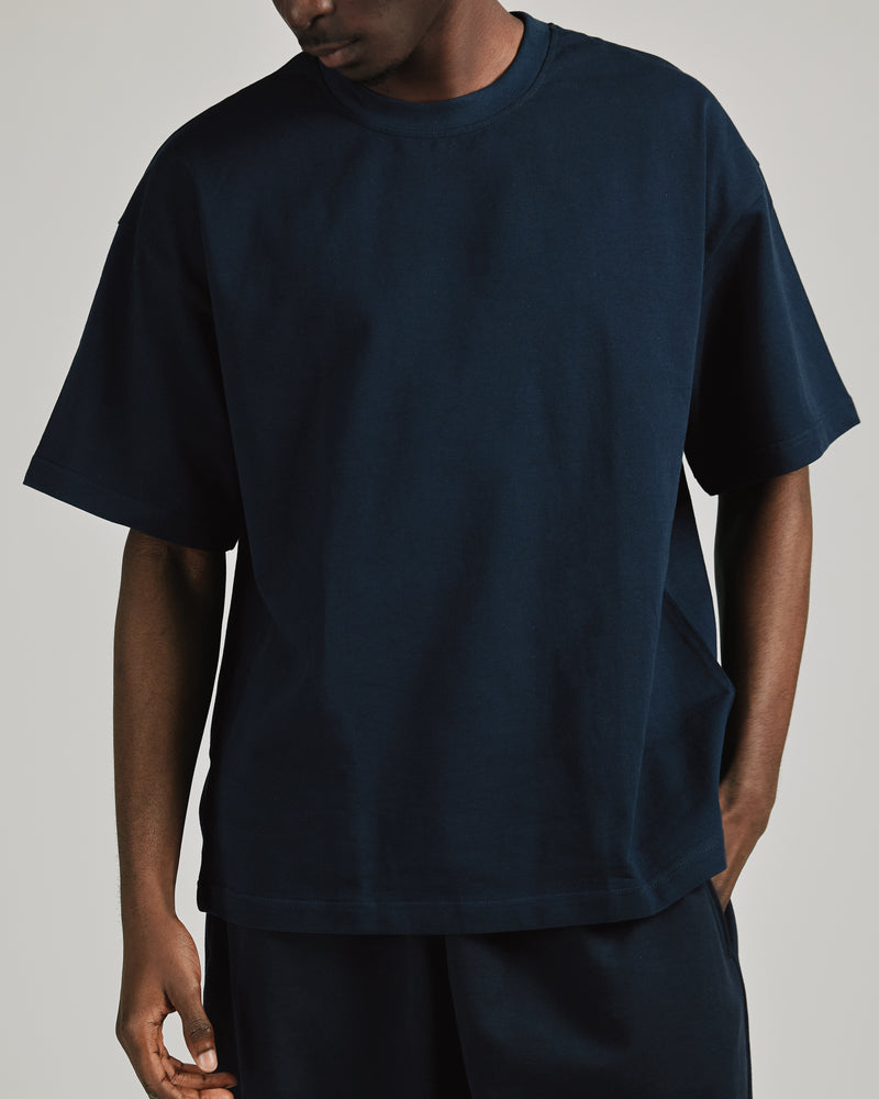 Drop Shoulder T-Shirt - Navy
