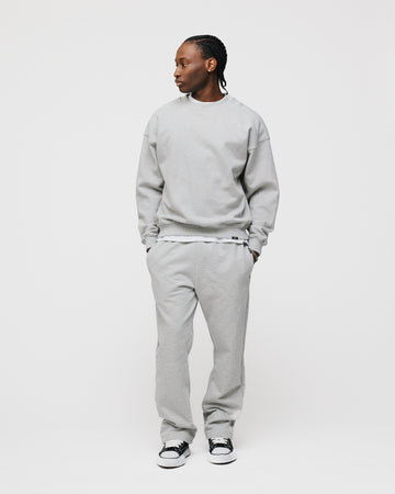 Drop Shoulder Crewneck - Grey