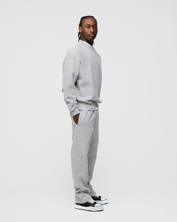 Open Bottom Sweatpants - Grey