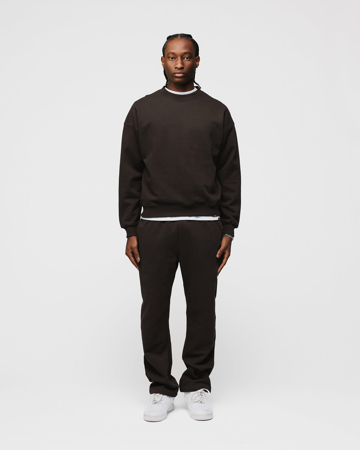 Open Bottom Sweatpants - Espresso