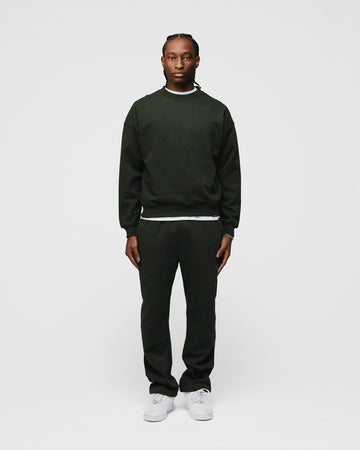 Open Bottom Sweatpants - Olive
