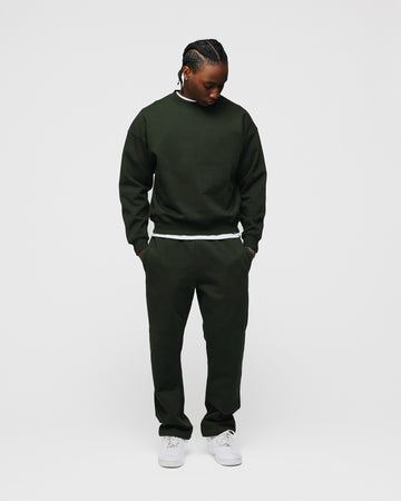 Open Bottom Sweatpants - Olive