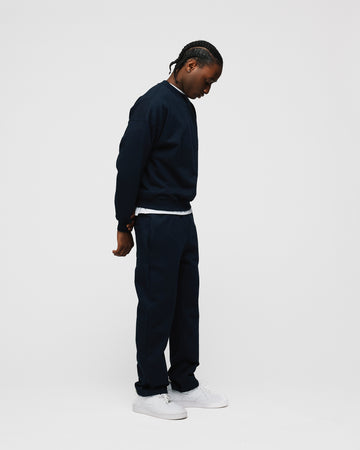 Open Bottom Sweatpants - Navy