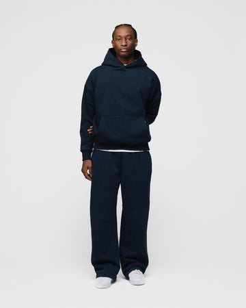 Drop Shoulder Hoodie - Navy
