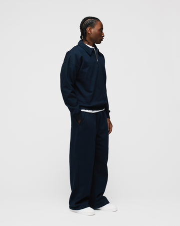 Drop Shoulder 1/4 Zip - Navy