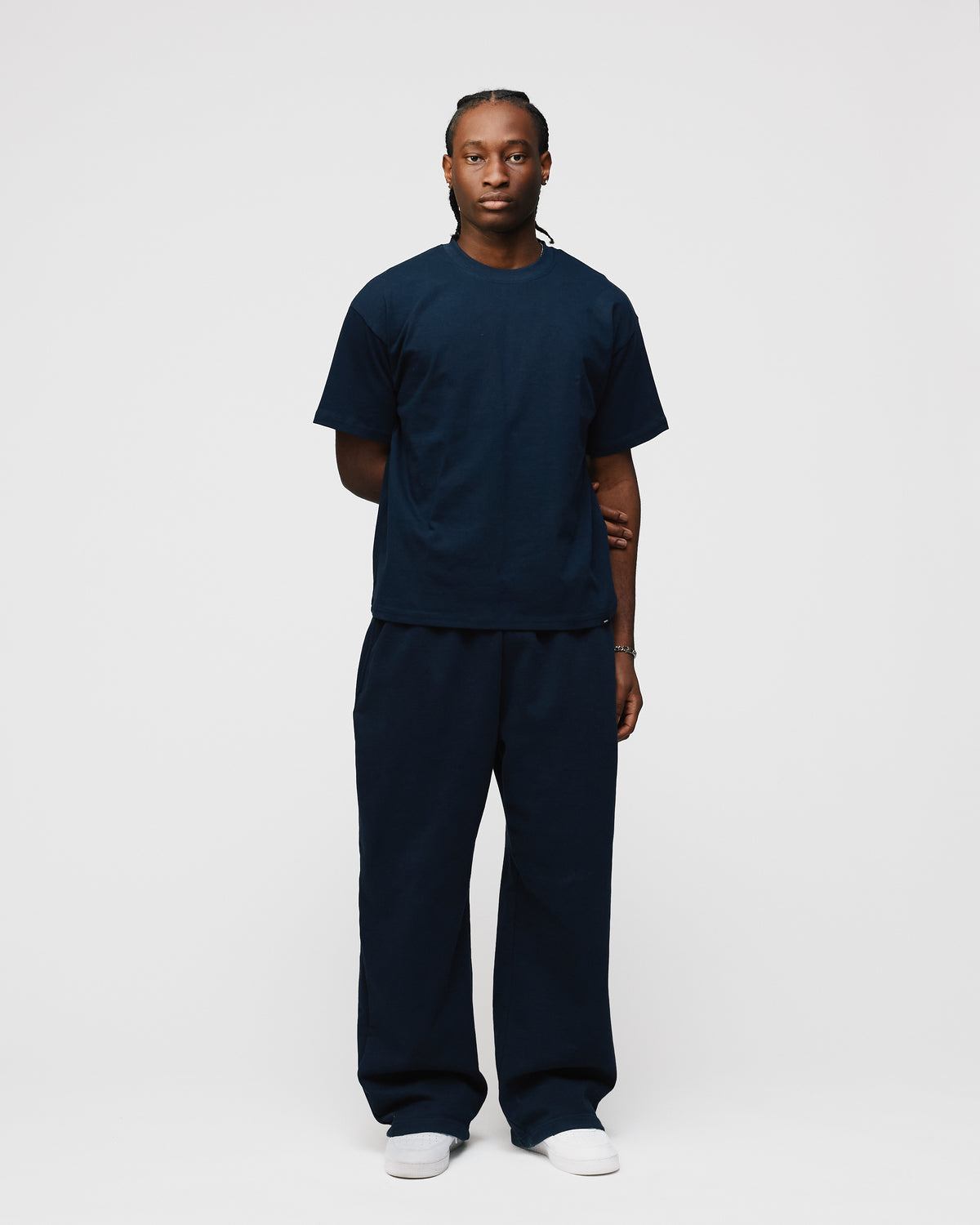 Drop Shoulder T-Shirt - Navy