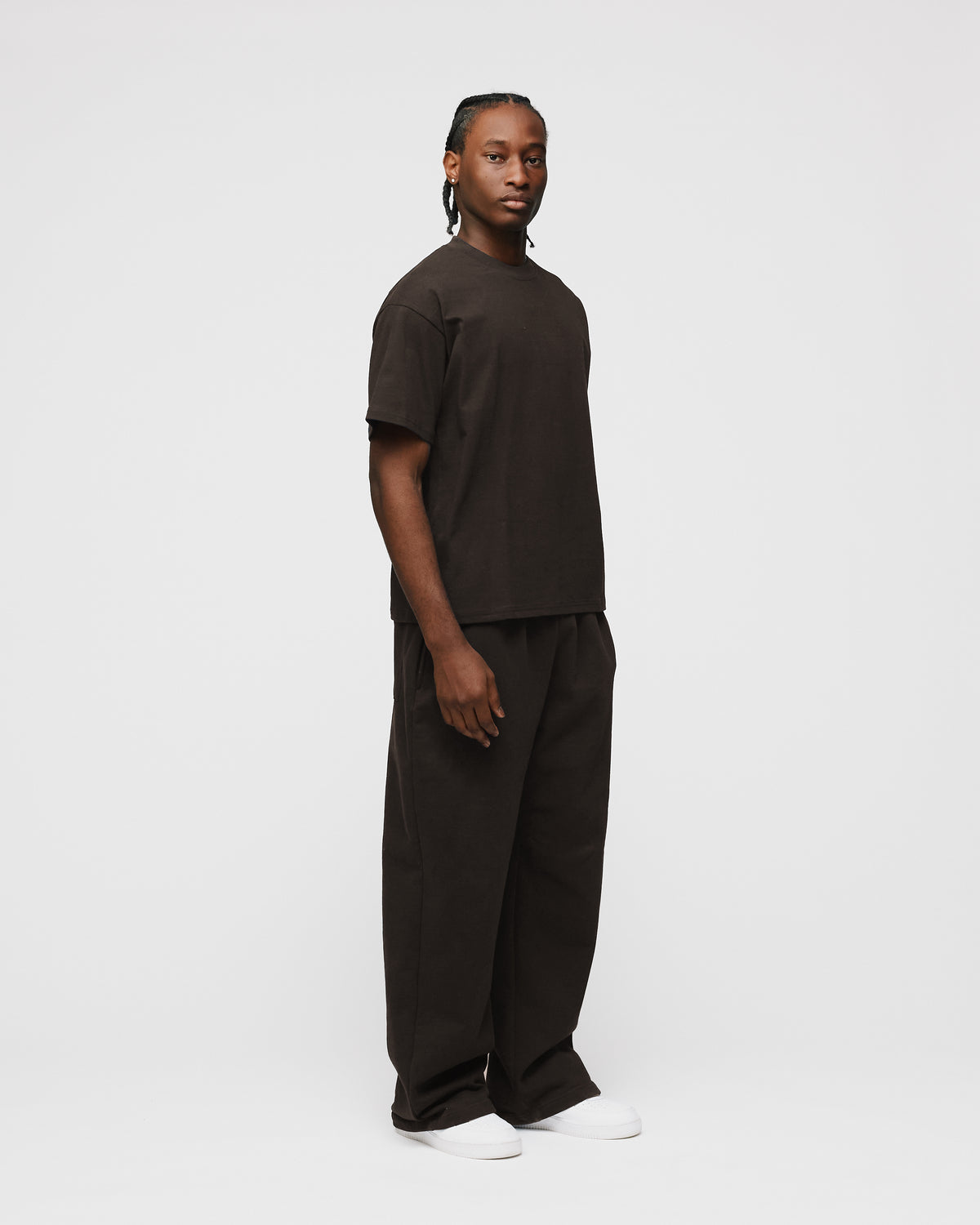 Drop Shoulder T-Shirt - Espresso